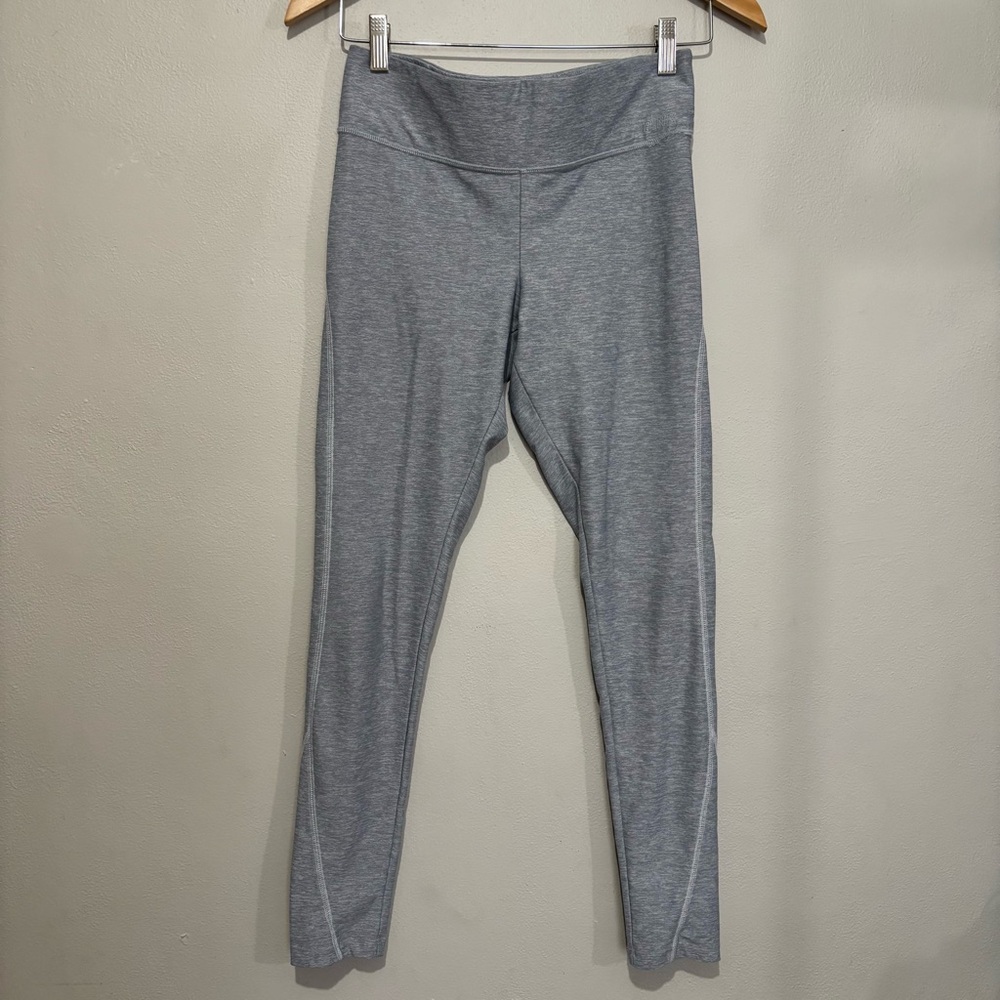 Victoria's Secret PINK Leggings Size Small Yoga Pants Gray White Logo Spellout - Picture 3 of 8